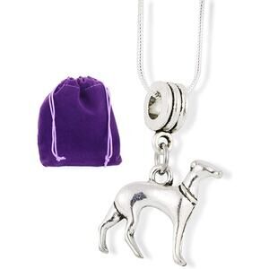 Greyhound Necklace Dog Pendant Jewelry